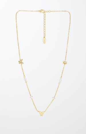 Butterflies & Pearls Necklace