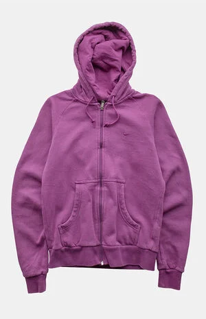 2000s Purple Nike Full Zip Hoodie image number 1