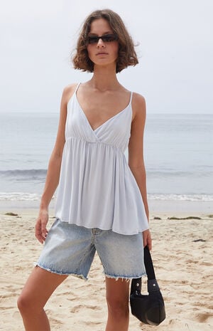 Light Blue Edith Tank Top image number 1