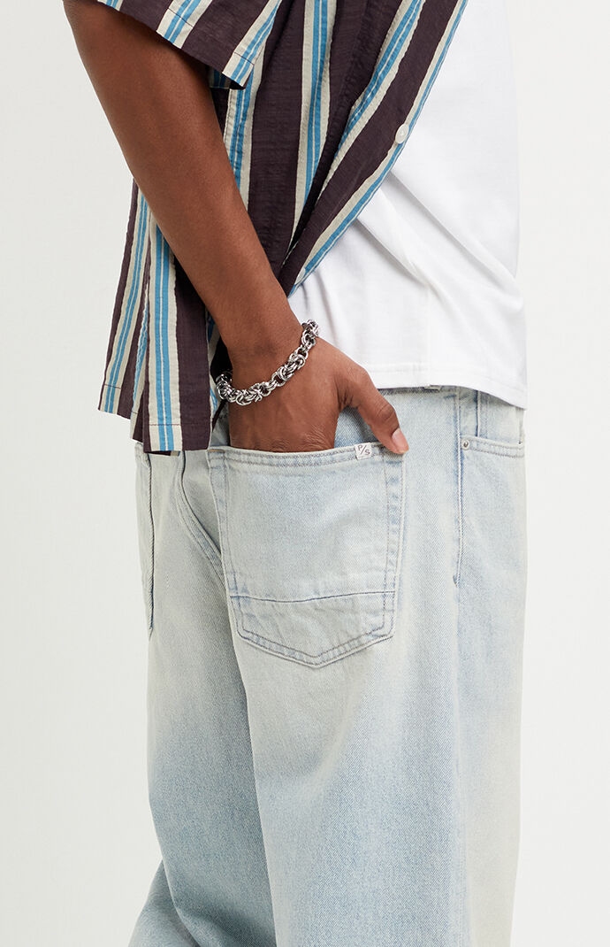 Pacsun Dylan Baggy Jeans Light Wash Tinted