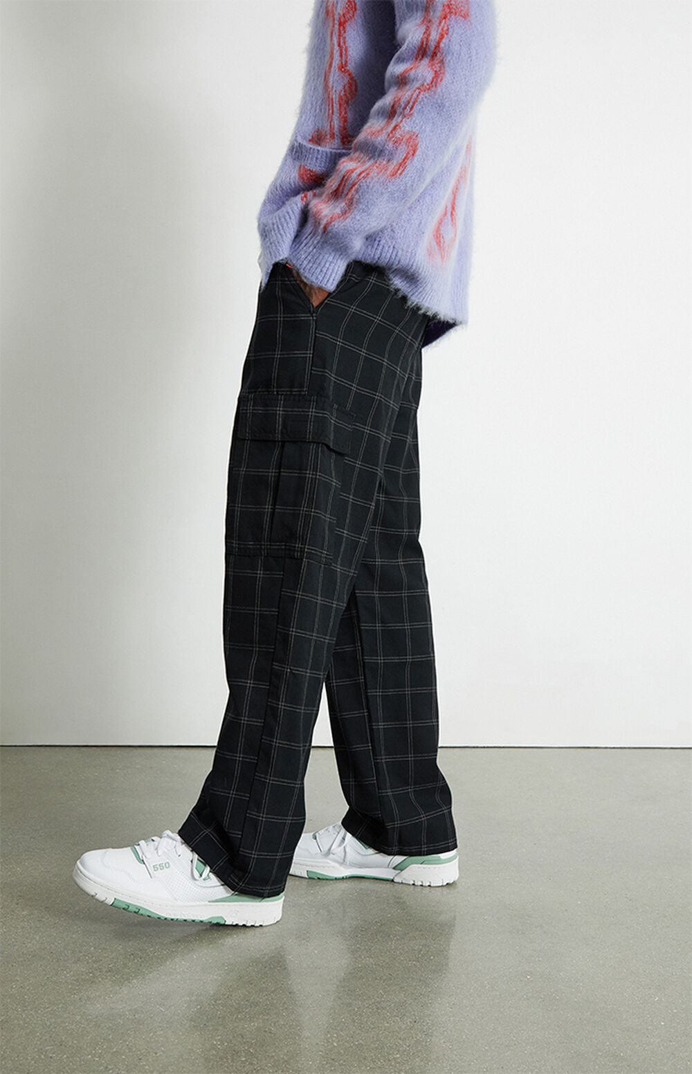 PacSun Plaid Loose Cotton Cargo Pants | PacSun