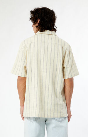 Terry Woven Striped Camp Shirt image number 3
