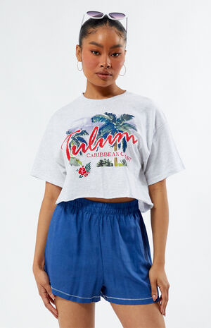 Tulum Boxy Cropped T-Shirt image number 1