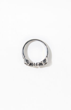Silver Skull And Bones Ring image number 2