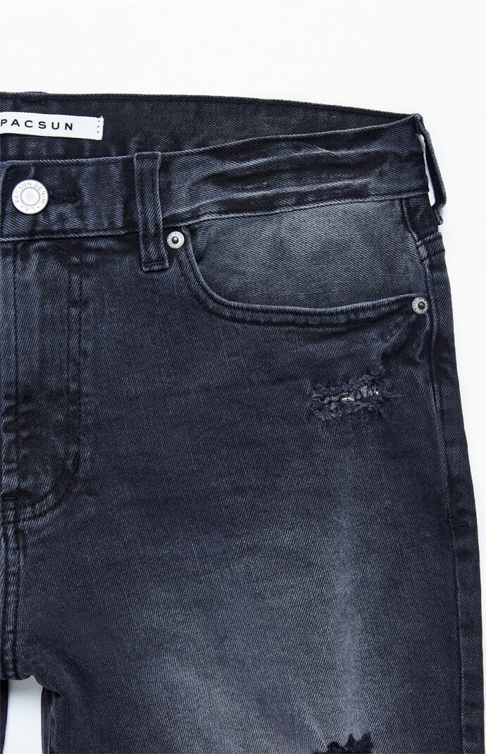Brady Black Denim Shorts
