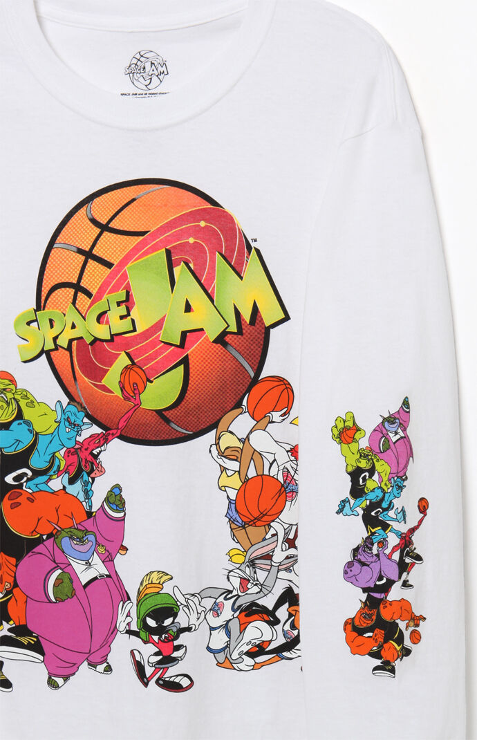 Space Jam Jump Ball Long Sleeve T Shirt Pacsun