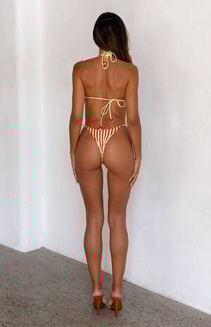 Polka Dot & Striped Finlea Reversible Triangle Bikini Top image number 4