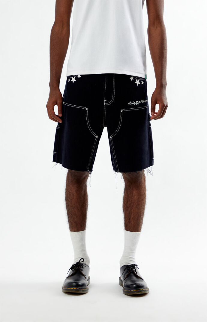 パンツ CROWN TAG BAGGY DENIM SHORTS CROWN TAG BAGGY DENIM SHORTS – BlackEyePatch