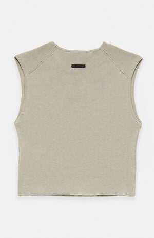 Women's Seal Ribbed Knit Crop Top image number 2