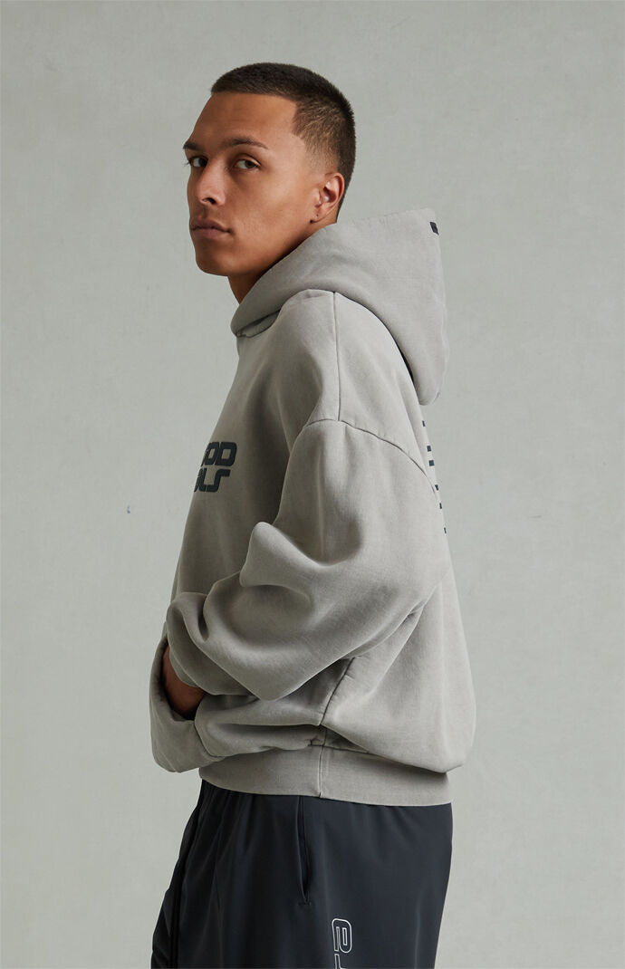 Fear of God ESSENTIALS Smoke Grey '90s Fleece Hoodie | Pacsun