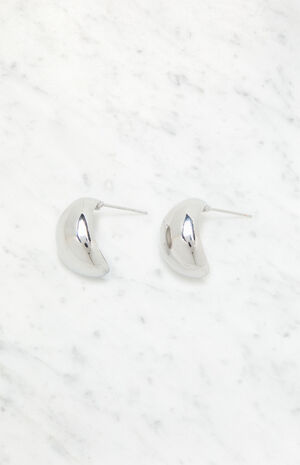 Silver 14K Gold Plated Teardrop Earrings image number 1