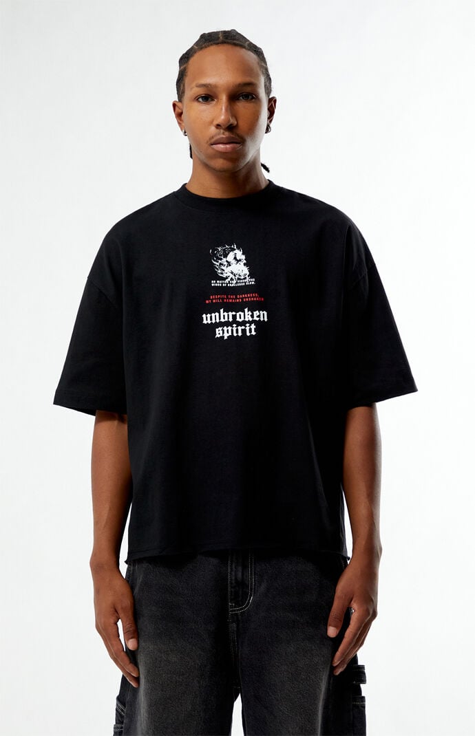 Peaceminusone T-shirt coletteコラボ　ブラック peaceminusone(ピースマイナスワン) ザ コンビニ フラグメント
