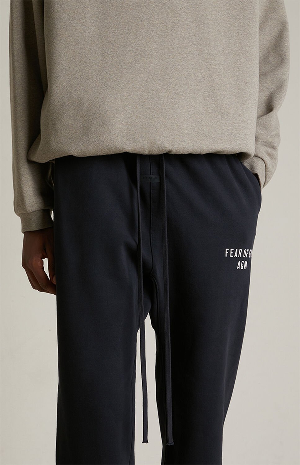 Fear of God ESSENTIALS Black Heavy Fleece Sweatpants thumbnail 5