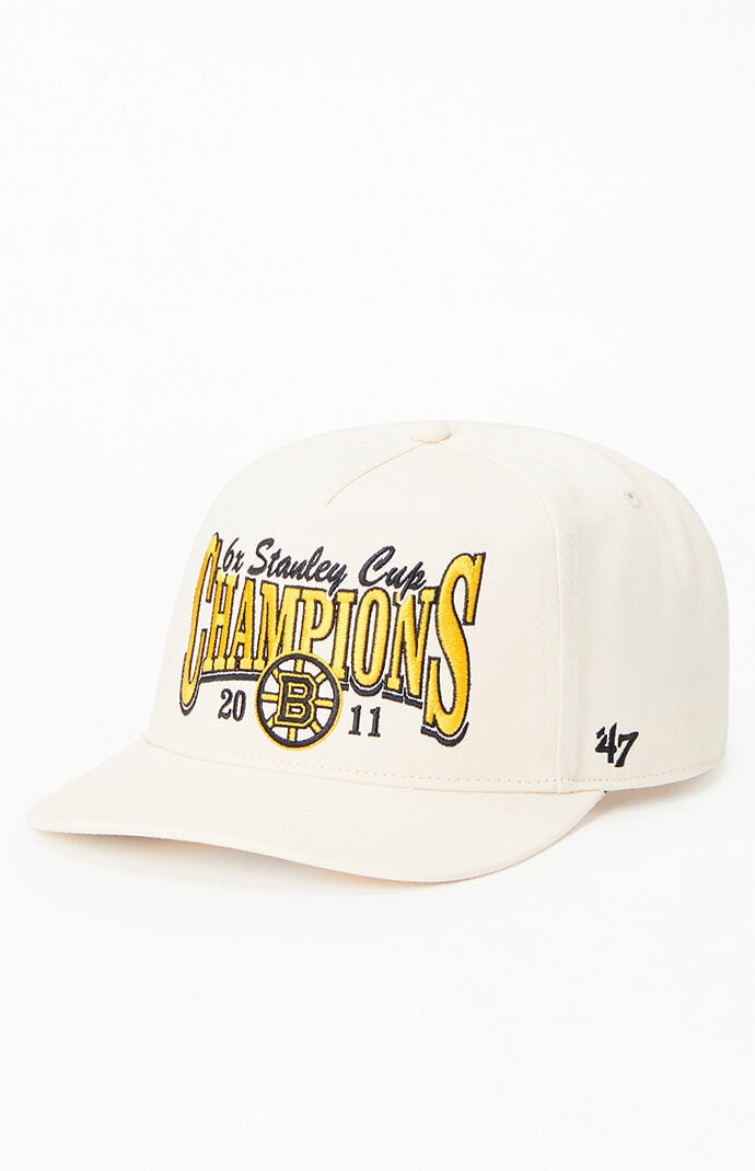 47 Brand Boston Bruins 2011 Champions Snapback Hat in Off White