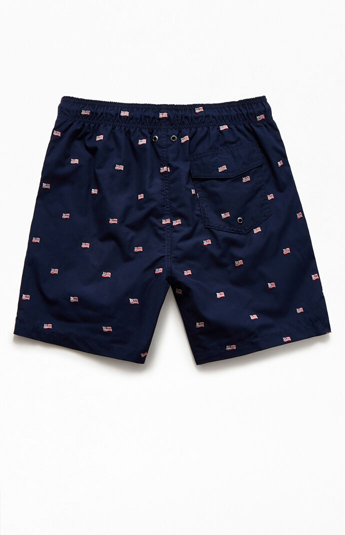 Flag 17" Swim Trunks