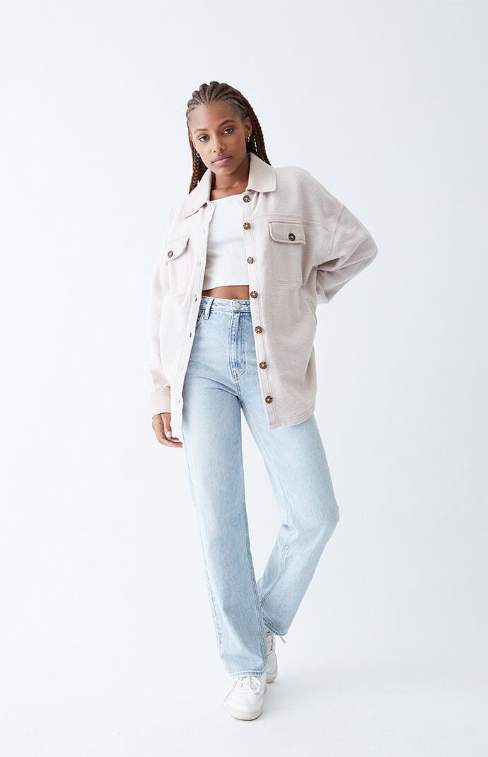 PacSun Homecoming Button Down Shacket PacSun