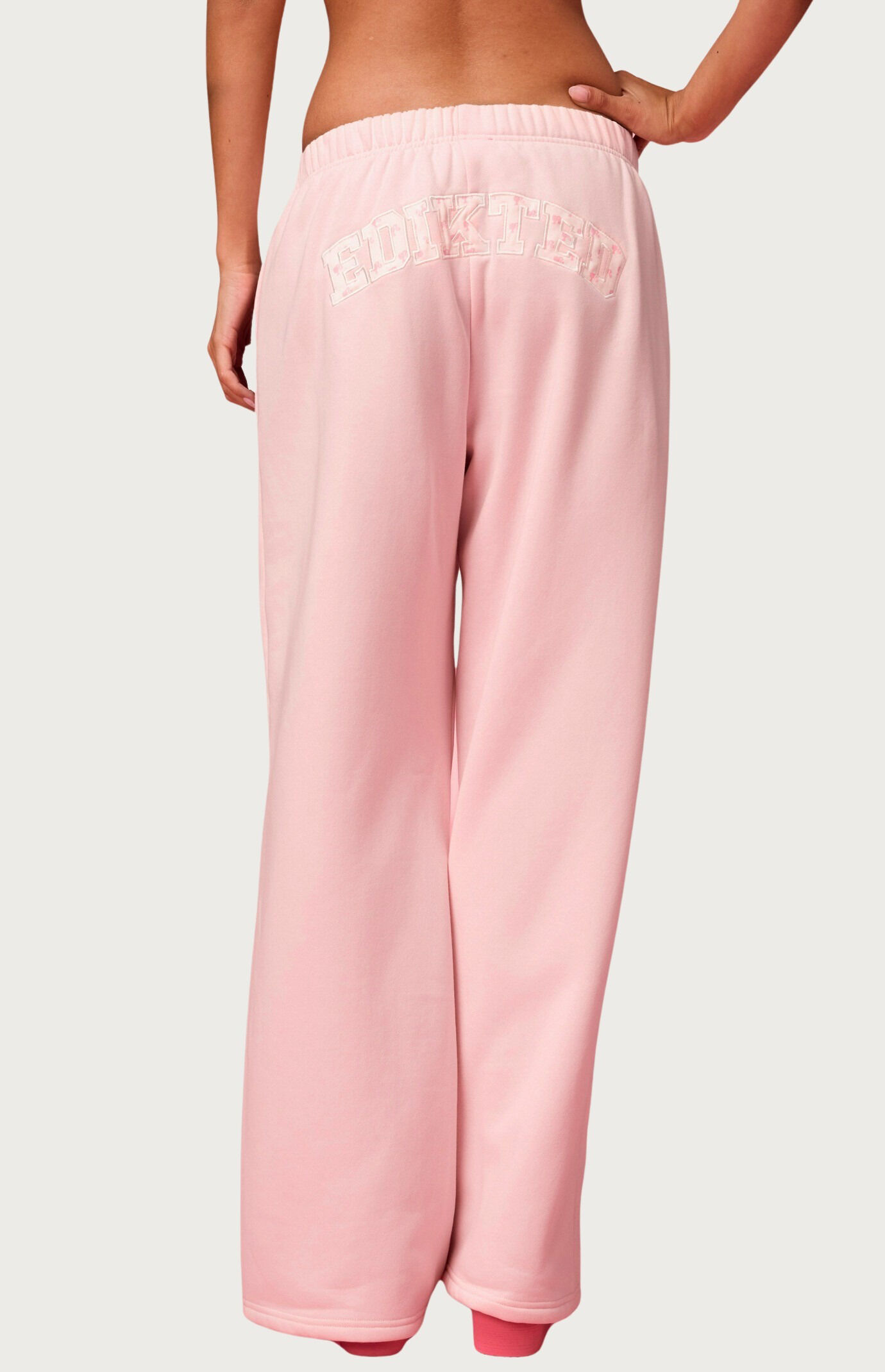 Edikted Hearts Barbie Baggy Sweatpants