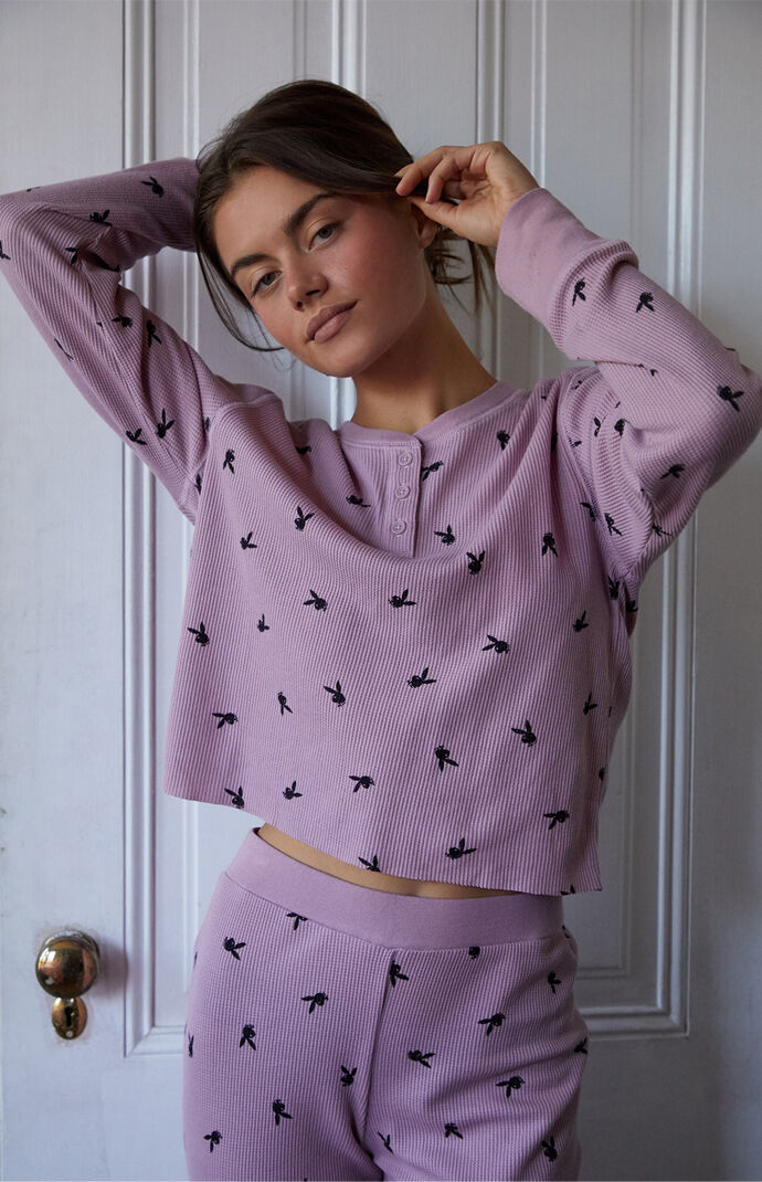 Playboy By PacSun Thermal Pajama Set PacSun
