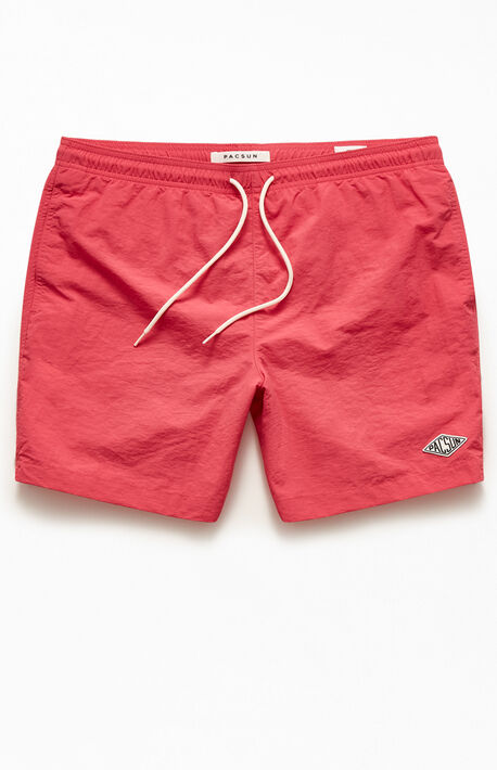 Solid 17" Swim Trunks