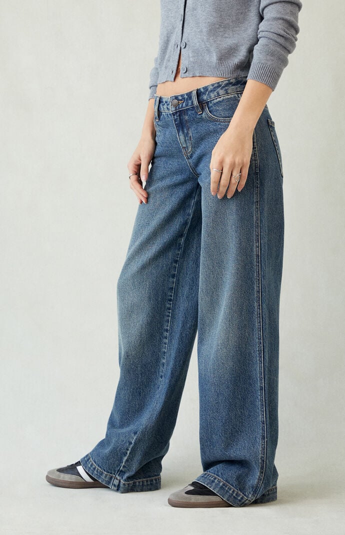 Pacsun Casey Low Rise Baggy Jeans Dark Indigo Tint