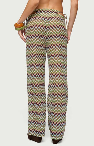 Mindee Zigzag Crochet Pants image number 2