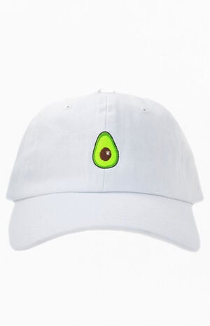 White Avocado Dad Hat image number 2