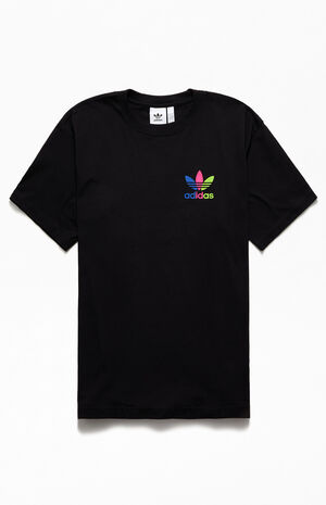 Tricolor Trefoil Short Sleeve T-Shirt image number 2