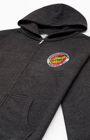Kids Flamed Full Zip Hoodie image number 3
