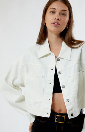 Raynes Cropped Trucker Jacket image number 2