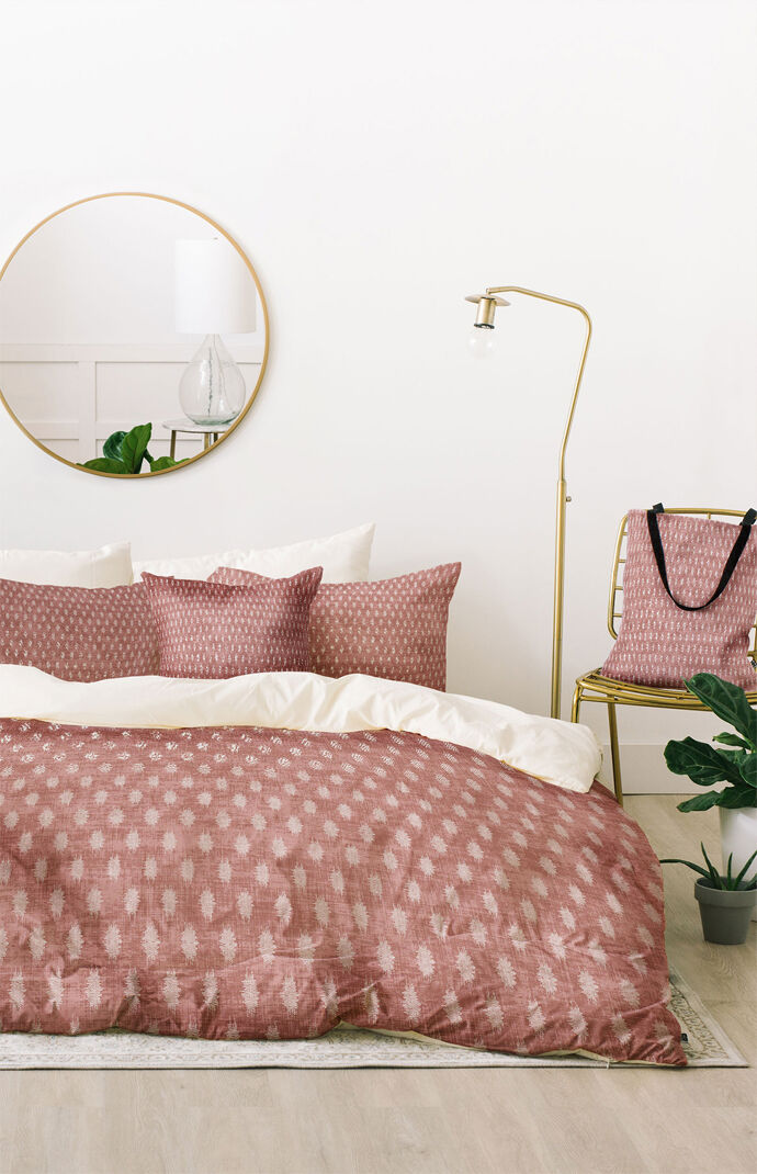 Ikat Marsala Duvet Set