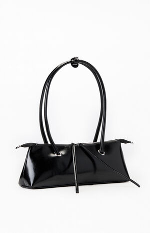 Faux Leather Slip Shoulder Bag image number 2