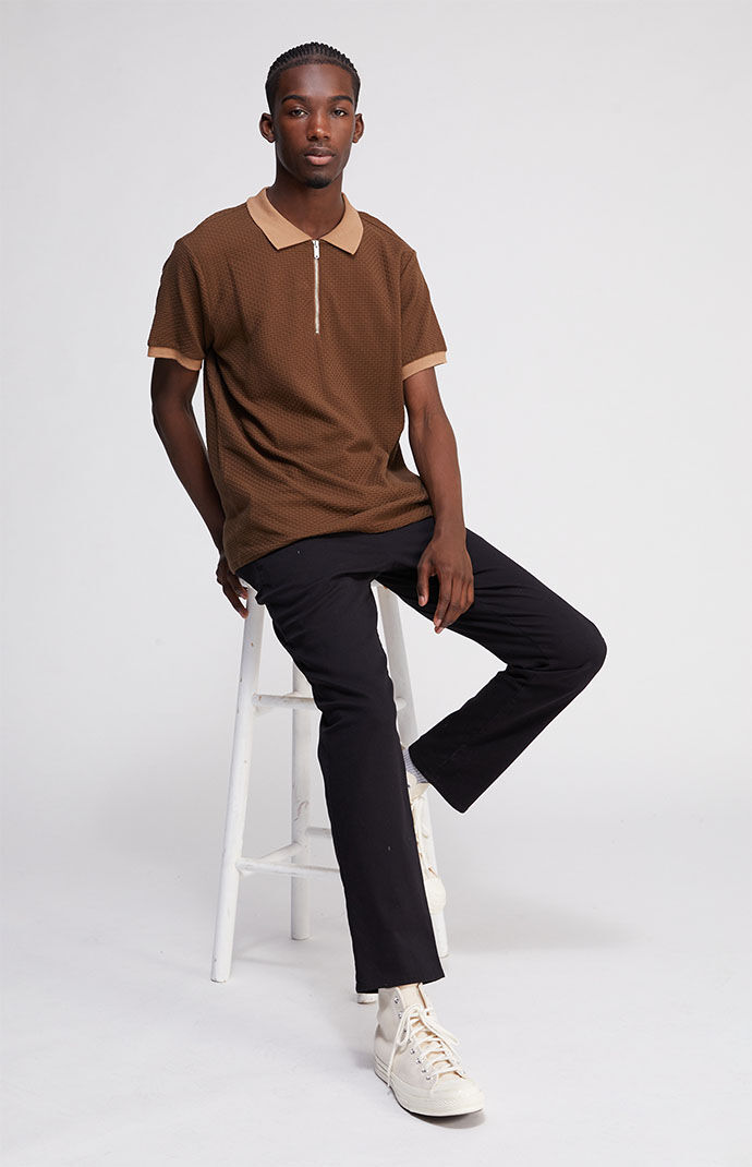 PacSun Zip Polo Shirt PacSun