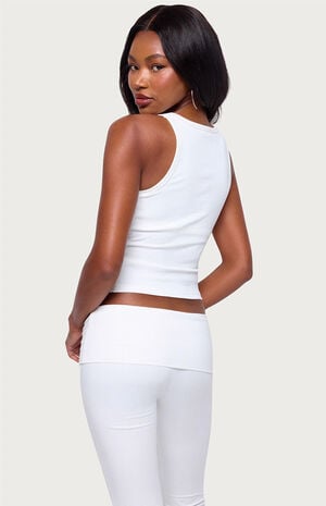 Ailsa Ribbed Built In Bra Tank Top image number 3