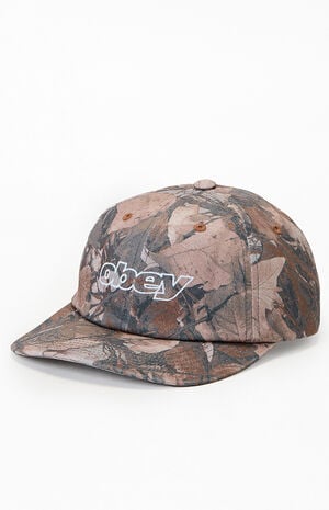 Slanted Pigment 6 Panel Strapback Hat image number 4