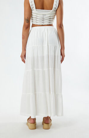 Classic Tiered Maxi Skirt image number 4