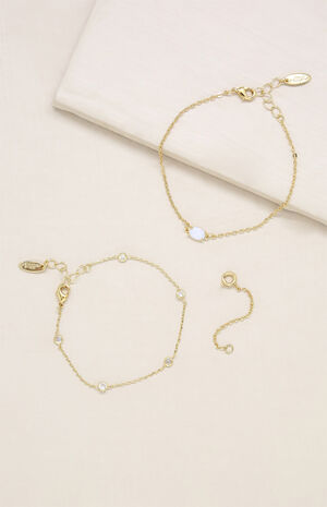 Opal & Crystal Gold Bracelet image number 3