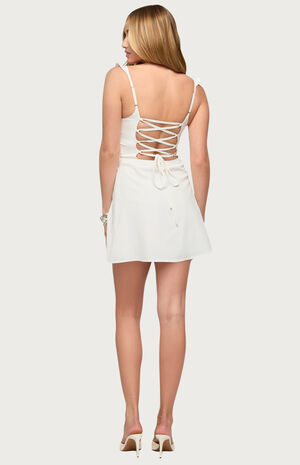 Cristina Ruffle Flare Mini Dress image number 3