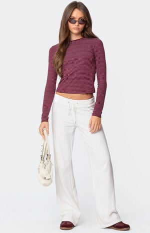 Brianna Striped Long Sleeve T-Shirt image number 2