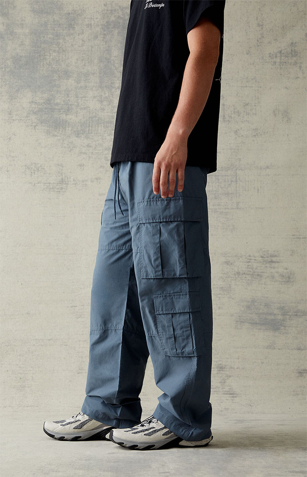 PacSun Blue Baggy Cargo Pants PacSun