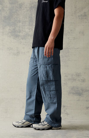 Blue Baggy Cargo Pants image number 2