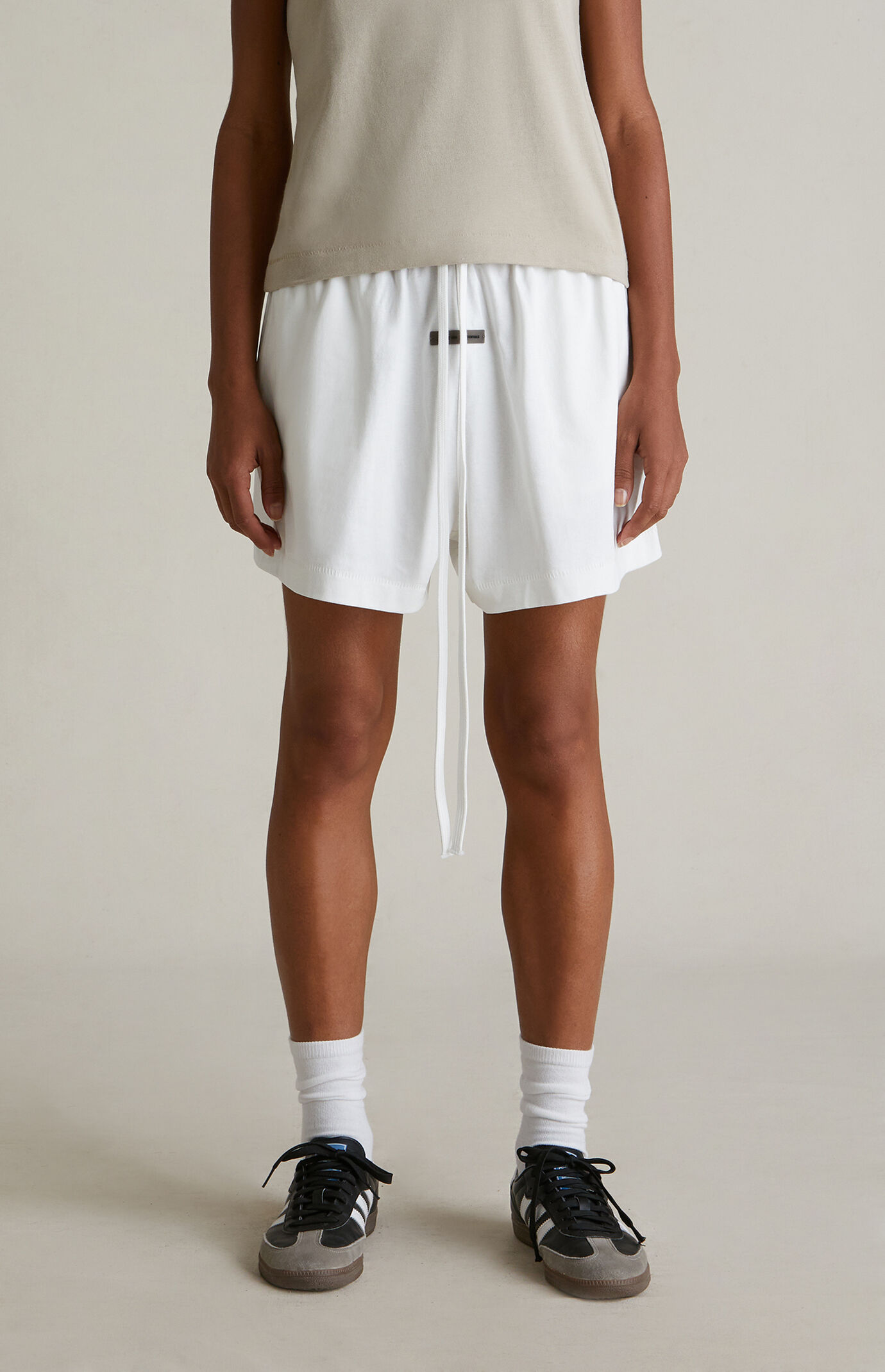 Fear of God ESSENTIALS Women's Cloud White Lounge Shorts