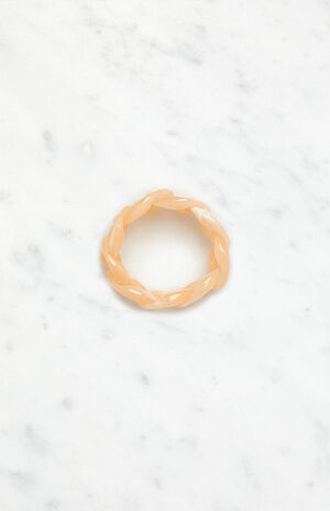 Orange Linked Plastic Ring image number 4