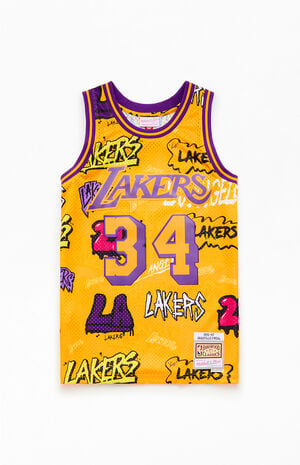 LA Lakers Shaq Slap Sticker Jersey image number 1