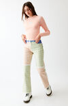 Plaid Pitch Dad Jeans Plaid Pitch Dad Jeans image number null