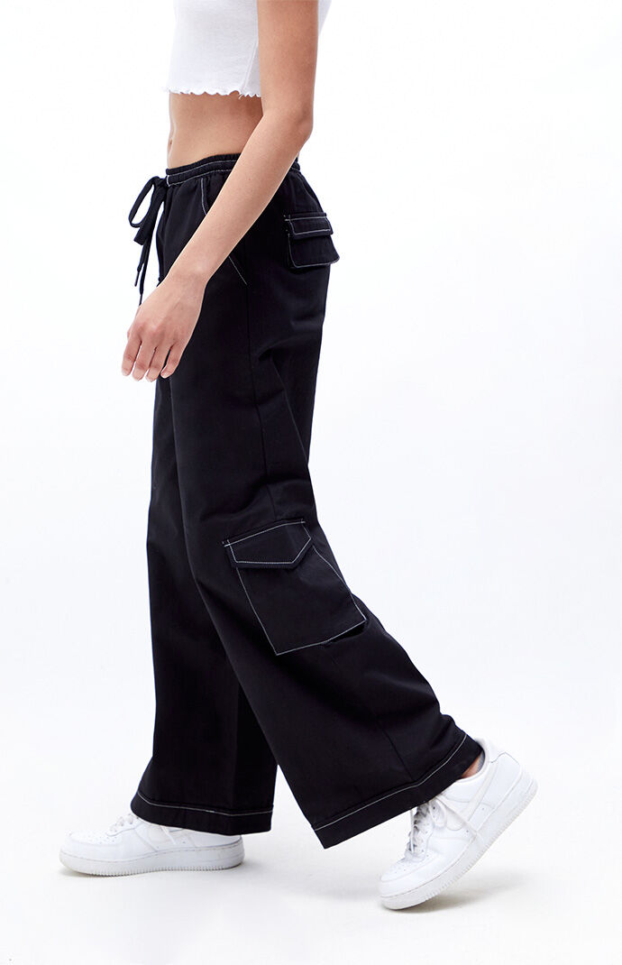 LA Hearts Wide Leg Cargo Trousers | PacSun