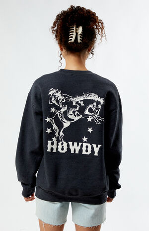 Horse Riding Howdy Crew Neck Sweatshirt image number 4