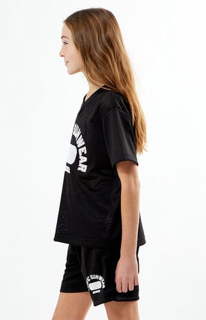 Black Mesh Basketball Shorts image number 3