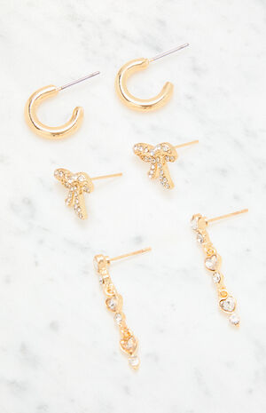 3 Pack Luna Earrings image number 2