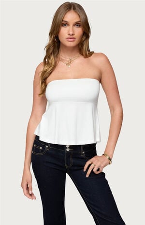 Beaux Strapless Babydoll Top image number 1