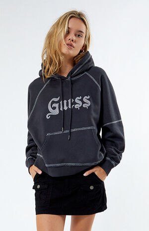 Stud Contrast Hoodie image number 1